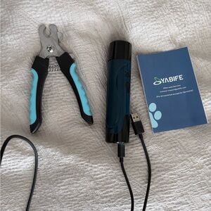 Blue Dog Grooming Clippers and Nail Trimmer Set